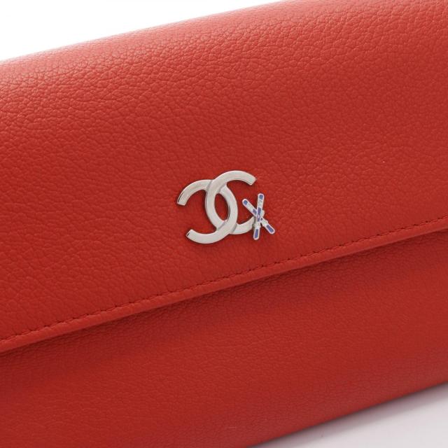 CHANEL　長財布　レザー　赤　ココマーク 楽天市場】シャネル CHANEL ココマーク 長財布 赤 レザー CC