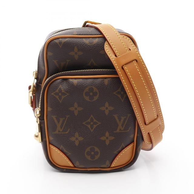 ルイ・ヴィトン LOUIS VUITTON アマゾン ショルダーバッグ バッグ PVCコーティングキャンバス レザー モノグラム レディース ブラウン系 M14014 【中古】