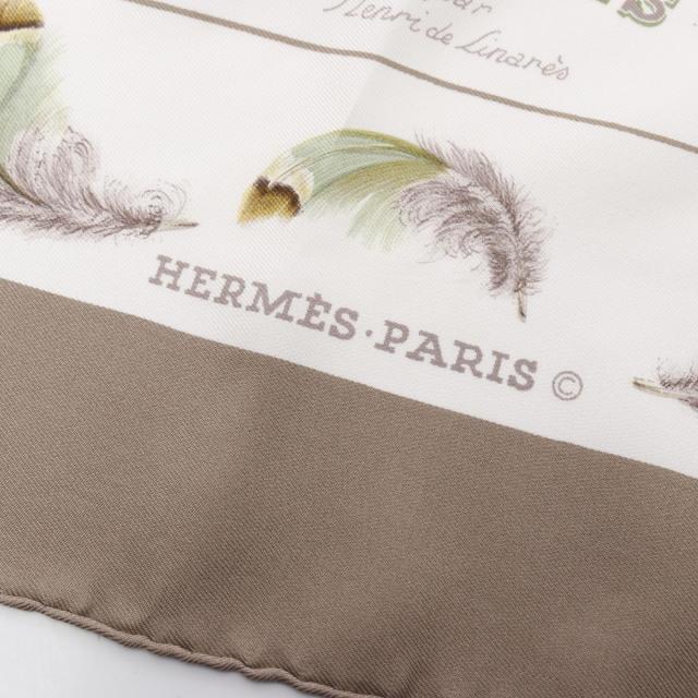 エルメス HERMES カレ90 PLUMES par Henride Linares スカーフ