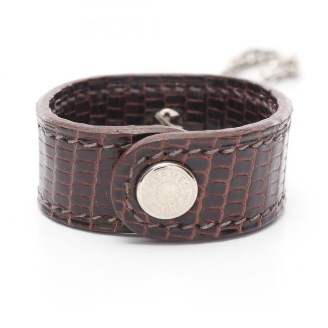 エルメス HERMES ノマド アクセサリー エキゾチックレザー リザード  