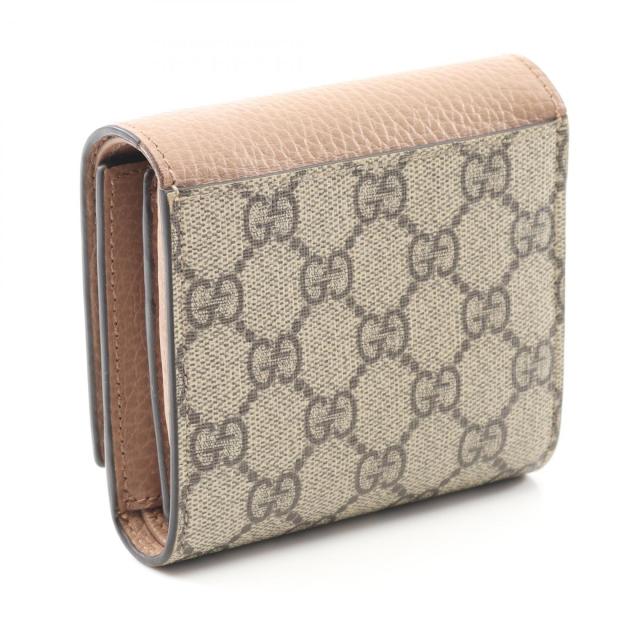 グッチ GUCCI GGマーモント GGスプリーム 二つ折り財布 財布 PVC  