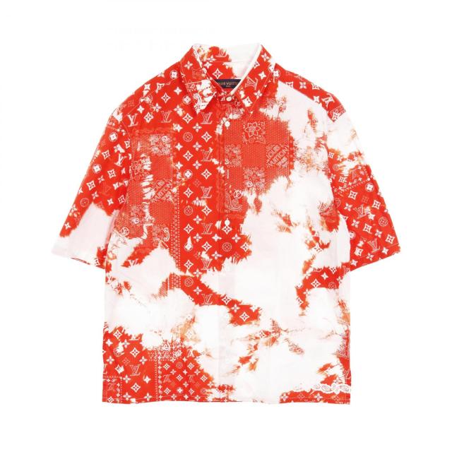 ルイ・ヴィトン LOUIS VUITTON モノグラムバンダナ 衣料品 トップス コットン メンズ ホワイト系 / オレンジ系 RM222MNWOHNS07X 【中古】