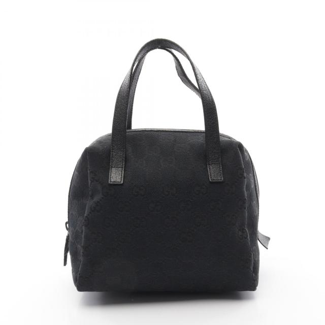 グッチ GUCCI GGキャンバス ハンドバッグ バッグ キャンバス レザー レディース ブラック系 124542 【中古】
