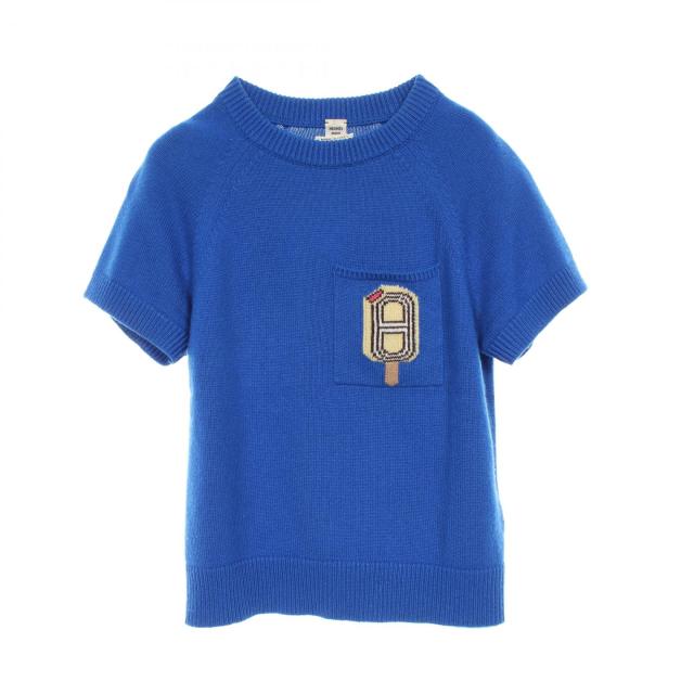 エルメス HERMES FUNNY ICE CREAM ニット 衣料品 トップス カシミヤ レディース ブルー系 4E2626DB 
