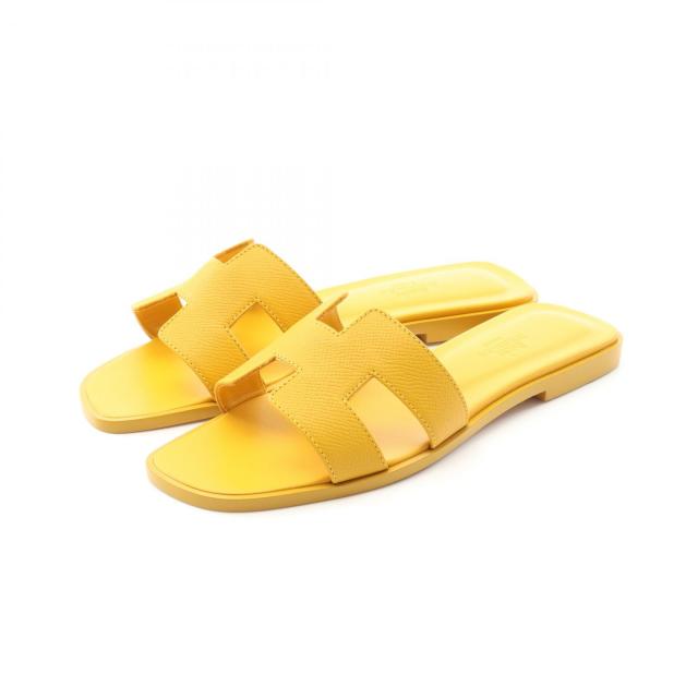 エルメス　オラン　新品未使用　サンダル　イエロー エルメスオラン新品未使用サンダルイエロー