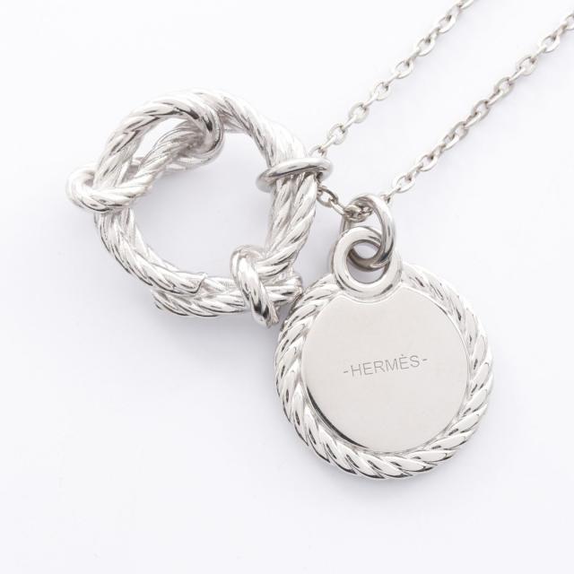 エルメス HERMES ネックレス コルダージュ ロープ シルバー