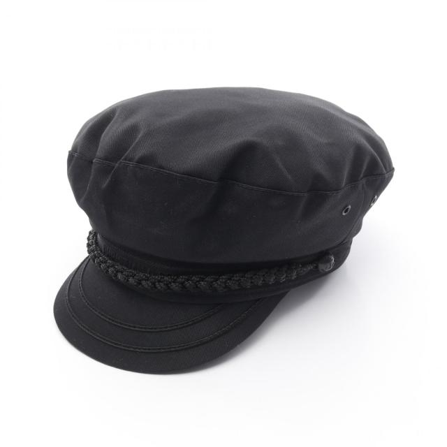 ディオール Dior キャスケット 帽子 コットン レディース ブラック系