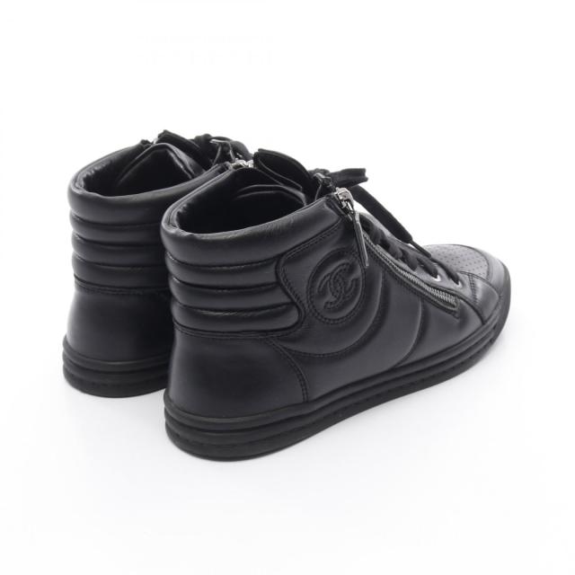 【美品】 CHANEL バレーシューズ ココマーク ブラック レザー 35 CHANEL - シャネル CHANEL フラットシューズ 靴 シューズ レザー