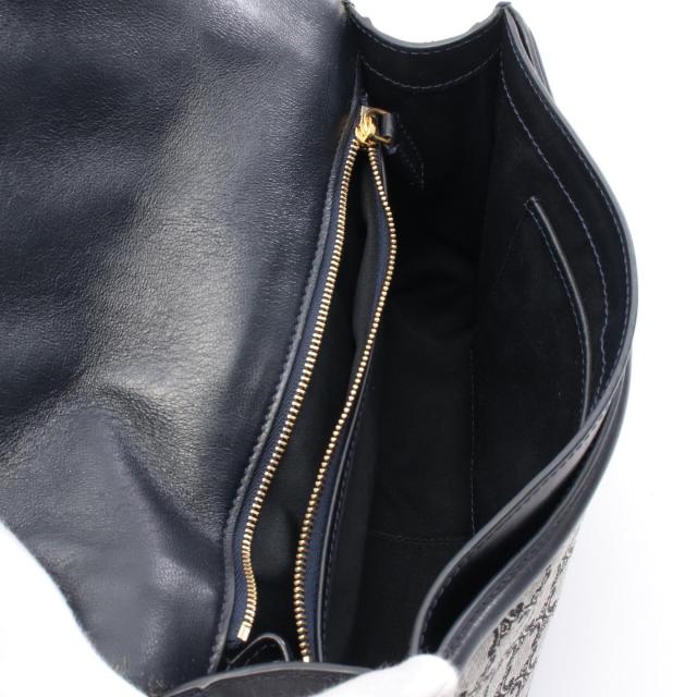 CELINE トリオンフ ネイビー レザー レディース