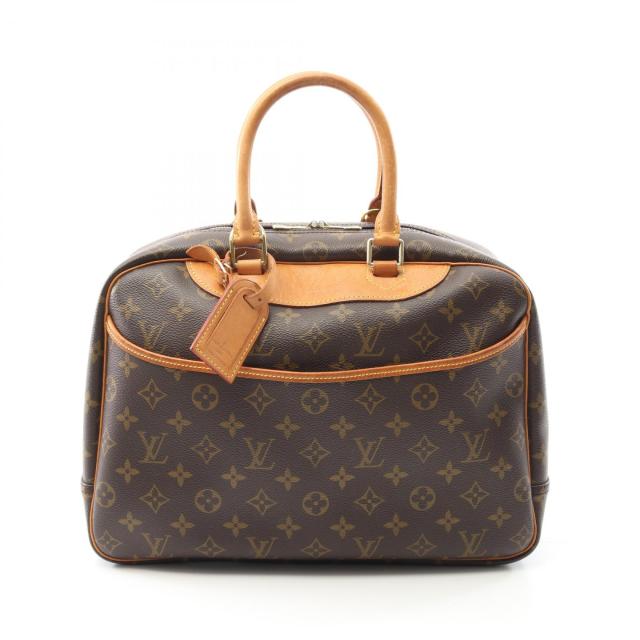 ルイ・ヴィトン LOUIS VUITTON ドーヴィル ボーリングヴァニティ モノグラム ハンドバッグ バッグ PVCコーティングキャンバス レザー レディース ブラウン系 M47270 【中古】