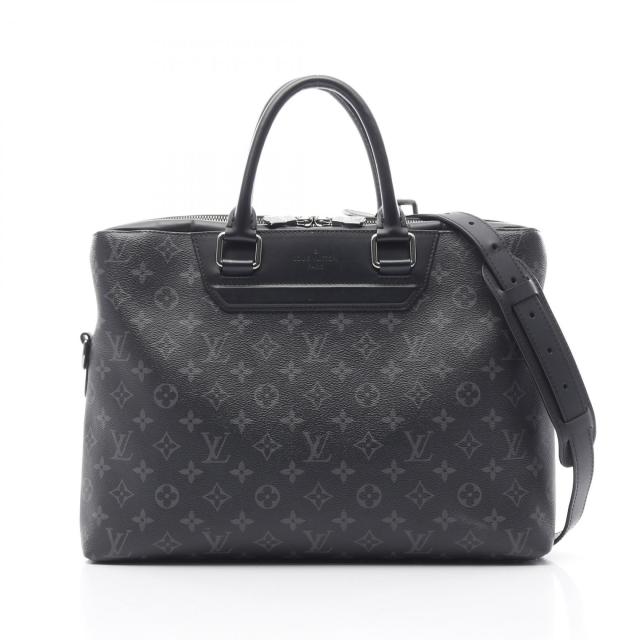 ルイ・ヴィトン LOUIS VUITTON オディセ モノグラムエクリプス ブリーフケース バッグ PVCコーティングキャンバス レザー メンズ ブラック系 M44222 【中古】