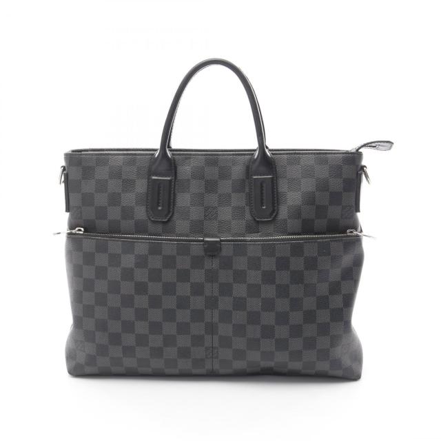 ルイ・ヴィトン LOUIS VUITTON 7DW ブリーフケース バッグ PVCコーティングキャンバス レザー ダミエ・グラフィット メンズ ブラック系 N41564 【中古】