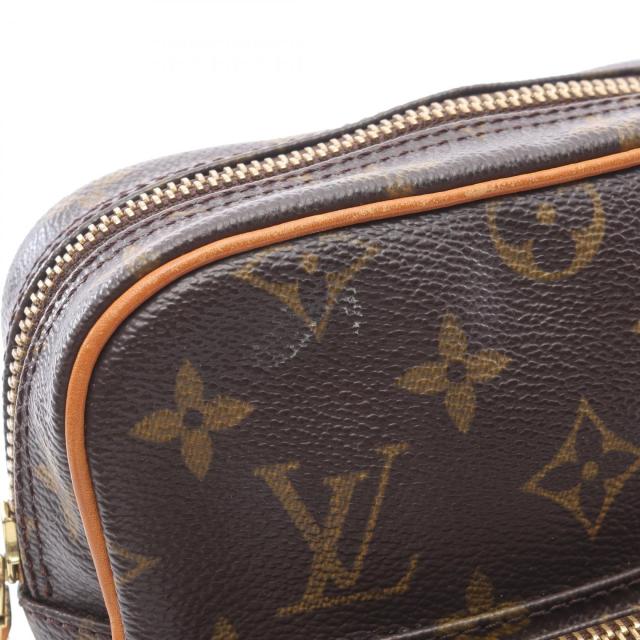 LOUIS VUITTON ルイヴィトン ショルダーバッグ ブラウン PVC ノエ パース モノグラム ショルダーバッグ PVC レザー ブラウン ルイ