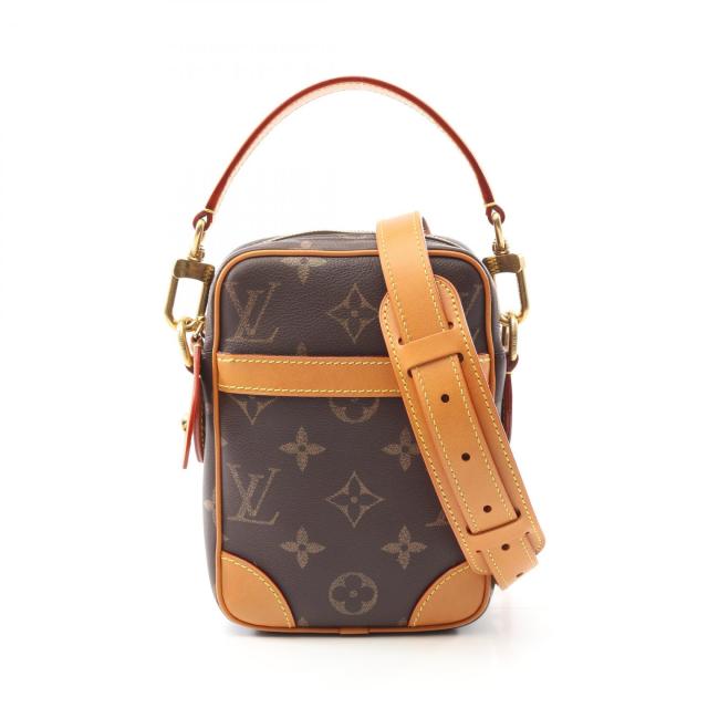 ルイ・ヴィトン LOUIS VUITTON ダヌーブ モノグラム ハンドバッグ バッグ PVCコーティングキャンバス レザー メンズ ブラウン系 M14106 【中古】
