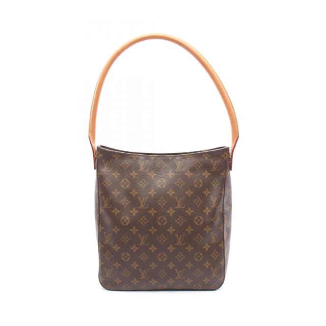 ルイ・ヴィトン LOUIS VUITTON ルーピングGM ショルダーバッグ バッグ PVCコーティングキャンバス レザー モノグラム レディース ブラウン系 M51145 【中古】