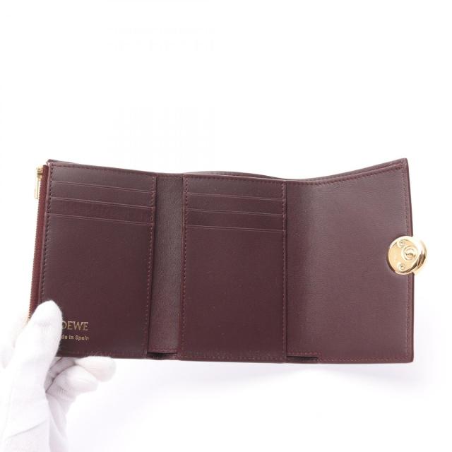 ロエベ LOEWE ペブル バーティカル ウォレット スモール 三つ折り財布  
