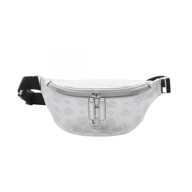 エム・シー・エム MCM ベルトバッグ ウエストバッグ ボディバッグ バッグ レザー レディース シルバー系 MMZASFI03SE001 【中古】