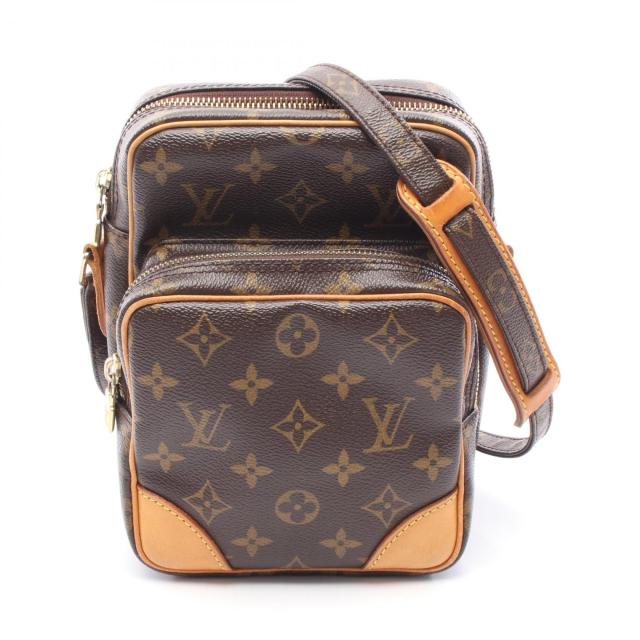 ルイ・ヴィトン LOUIS VUITTON アマゾン モノグラム ショルダーバッグ バッグ PVCコーティングキャンバス レザー レディース ブラウン系 M45236 【中古】