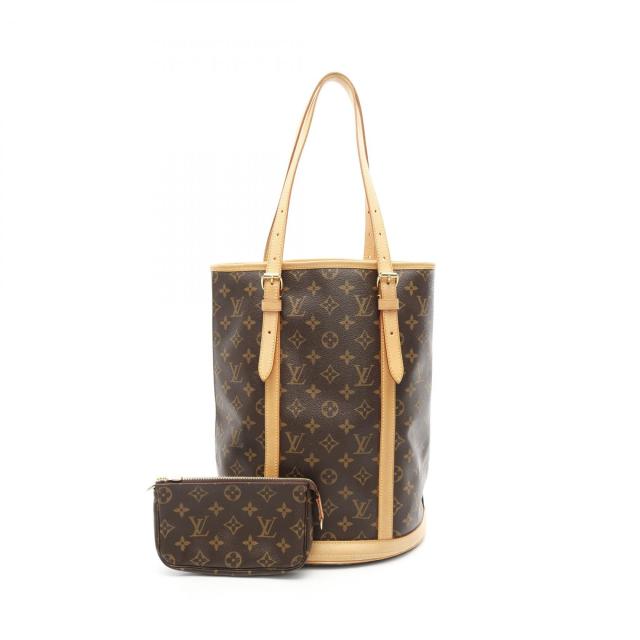ルイ・ヴィトン LOUIS VUITTON バケットGM モノグラム ショルダーバッグ バッグ PVCコーティングキャンバス レザー モノグラム レディース ブラウン系 M42236 【中古】