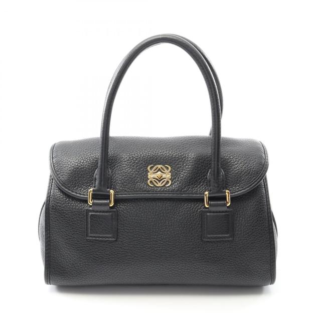 ロエベ LOEWE アラモ28 ハンドバッグ バッグ レザー レディース ブラック系 【中古】