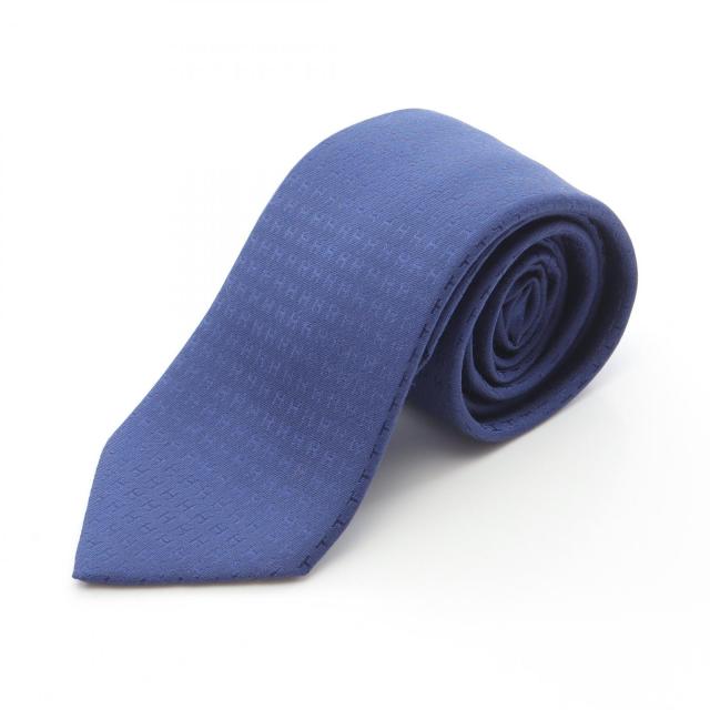 エルメス HERMES H柄 ネクタイ 衣料品 シルク シルク メンズ ブルー系