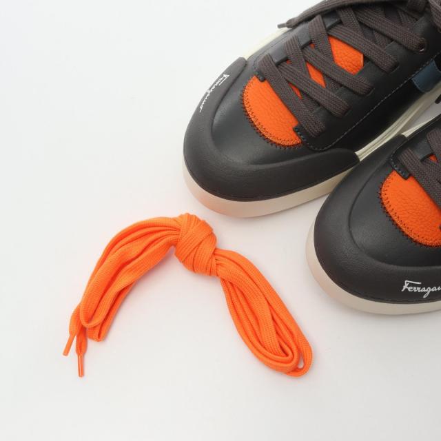 Salvatore Ferragamo フェラガモ オレンジ レザーシューズ サルヴァトーレフェラガモ Salvatore Ferragamo スニーカー 靴