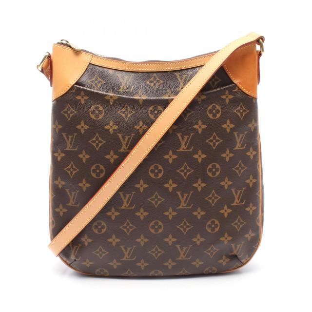 ルイ・ヴィトン LOUIS VUITTON オデオンMM モノグラム ショルダーバッグ バッグ PVCコーティングキャンバス レザー レディース ブラウン系 M56389 【中古】