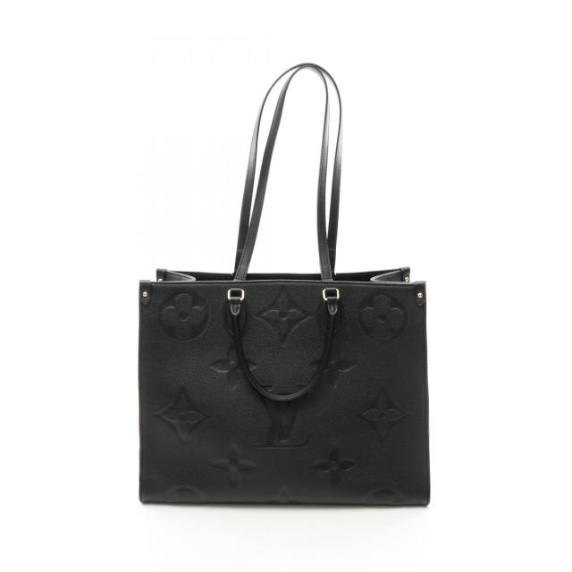 ルイ・ヴィトン LOUIS VUITTON オンザゴーGM トートバッグ バッグ レザー モノグラム・アンプラント レディース ブラック系 M44925 【中古】