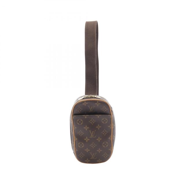 ルイ・ヴィトン LOUIS VUITTON ポシェットガンジュ モノグラム ウエストバッグ ボディバッグ バッグ PVCコーティングキャンバス レザー メンズ レディース ブラウン系 M51870 【中古】