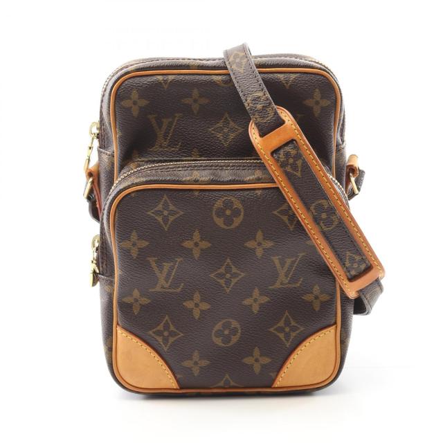 ルイ・ヴィトン LOUIS VUITTON アマゾン ショルダーバッグ バッグ PVCコーティングキャンバス レザー モノグラム レディース ブラウン系 M45236 【中古】