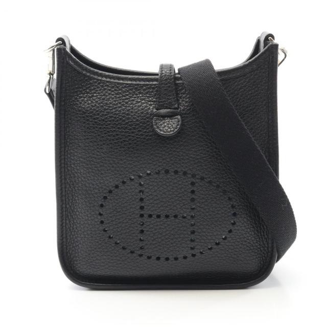 エルメス HERMES エヴリンTPM ショルダーバッグ バッグ レザー トリヨンクレマンス トリヨンクレマンス レディース ブラック系 【中古】