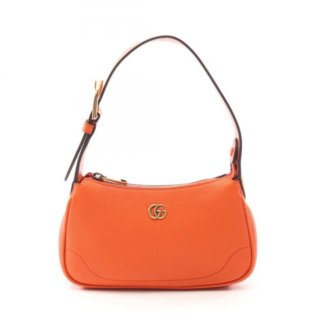 グッチ GUCCI アフロディーテ GGマーモント ハンドバッグ バッグ レザー レディース オレンジ系 739076 【中古】