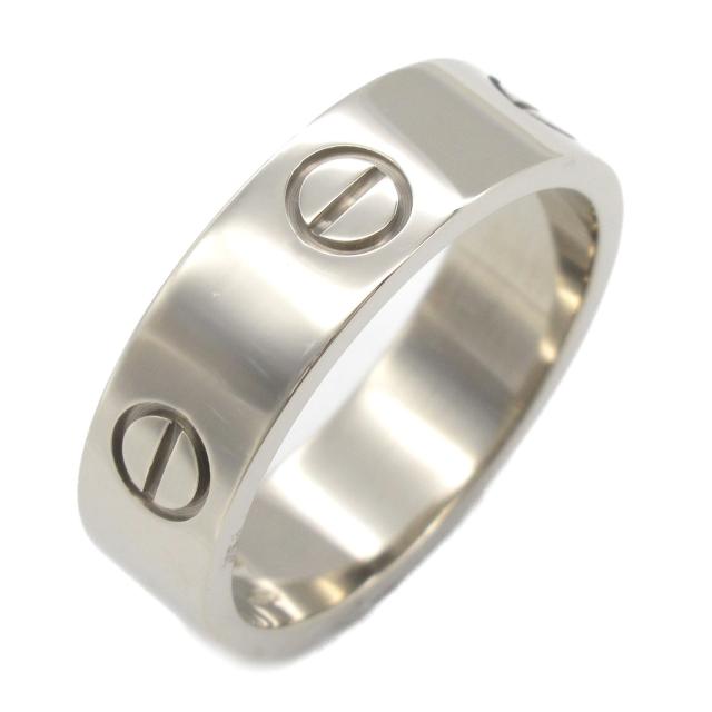 カルティエ CARTIER ラブリング リング・指輪 ジュエリー K18WG（ホワイトゴールド） メンズ レディース シルバー系 【中古】