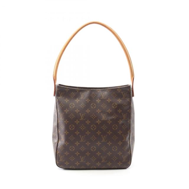ルイ・ヴィトン LOUIS VUITTON ルーピングGM ショルダーバッグ バッグ PVCコーティングキャンバス レザー モノグラム レディース ブラウン系 M51145 【中古】