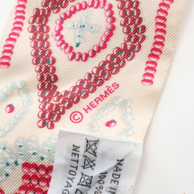エルメス HERMES ツイリー KELLY EN PERLES スカーフ 衣料品 シルク
