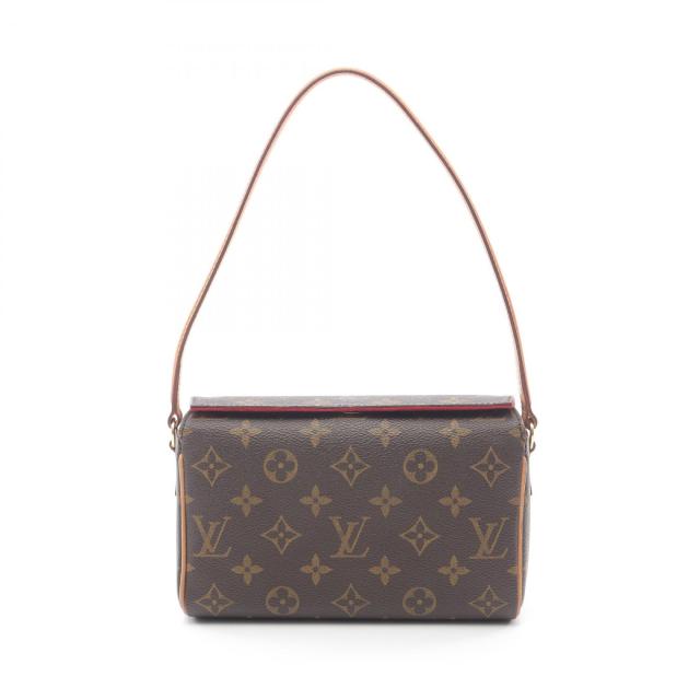 ルイ・ヴィトン LOUIS VUITTON レシタル ハンドバッグ バッグ PVCコーティングキャンバス レザー モノグラム レディース ブラウン系 M51900 【中古】