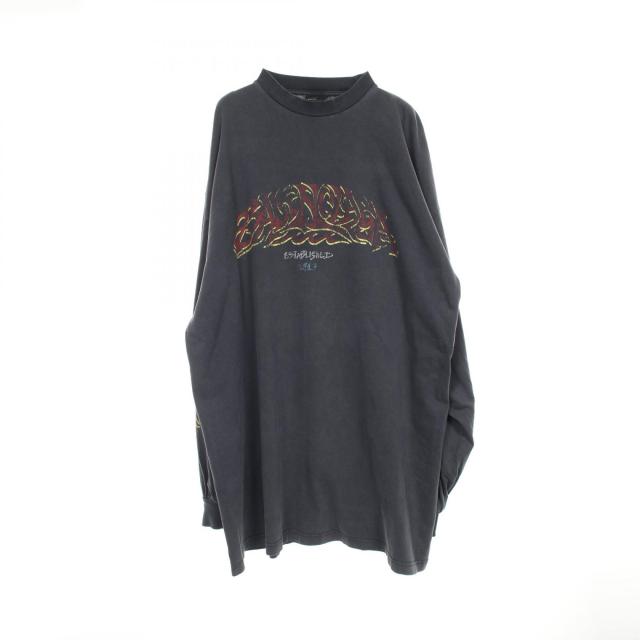 バレンシアガ BALENCIAGA OFFSHORE カットソー 衣料品 トップス コットン メンズ レディース グレー系 739027 【中古】