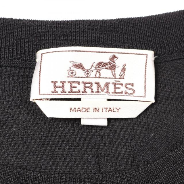 エルメス HERMES ニット 衣料品 トップス ウール メンズ ブラック系 *31-5725 【中古】