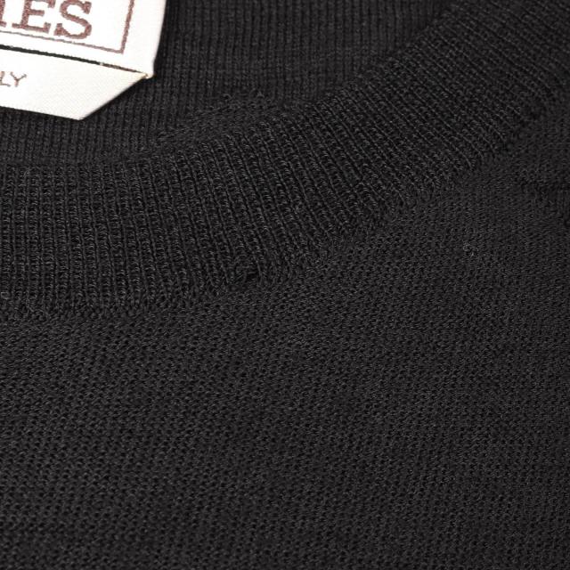 エルメス HERMES ニット 衣料品 トップス ウール メンズ ブラック系 *31-5725 【中古】
