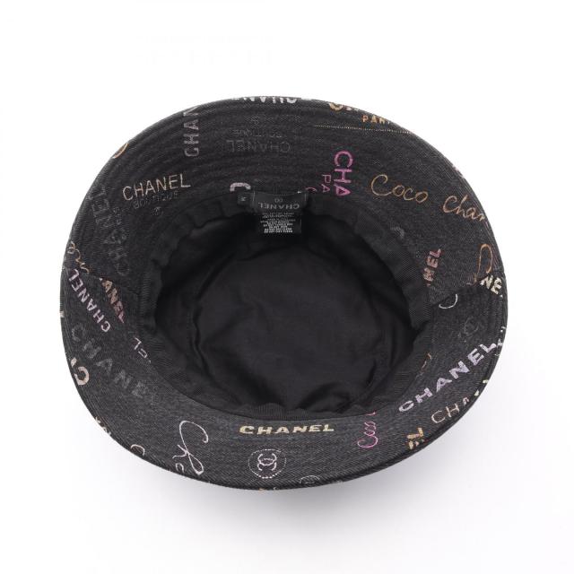 【美品】シャネル ♡ バケットハット・デニムクラッシャーハット シャネル CHANEL クラッシャーデニムバケット ハット 帽子 コットン