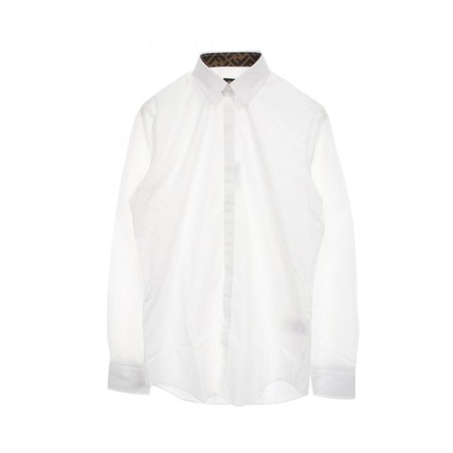 フェンディ FENDI ズッカ柄 衣料品 トップス コットン メンズ ホワイト系 【中古】