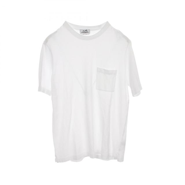 エルメス HERMES H刺繍 カットソー 衣料品 トップス コットン メンズ