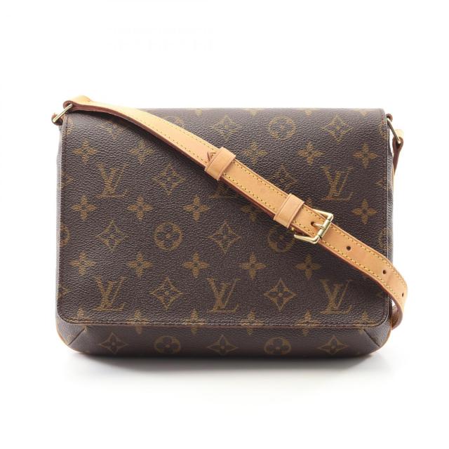 ルイ・ヴィトン LOUIS VUITTON ミュゼットタンゴ ショートストラップ ショルダーバッグ バッグ PVCコーティングキャンバス レザー モノグラム レディース ブラウン系 M51257 【中古】