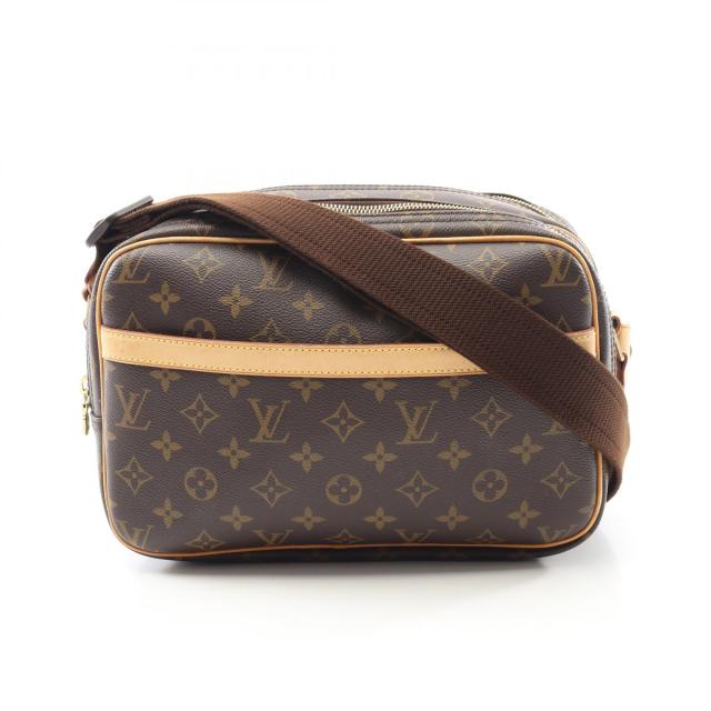 ルイ・ヴィトン LOUIS VUITTON リポーターPM ショルダーバッグ バッグ PVCコーティングキャンバス レザー モノグラム レディース ブラウン系 M45254 【中古】