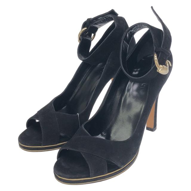 グッチ GUCCI シューズ スエードパンプス パンプス 靴 スウェード レディース ブラック系 163307 【中古】