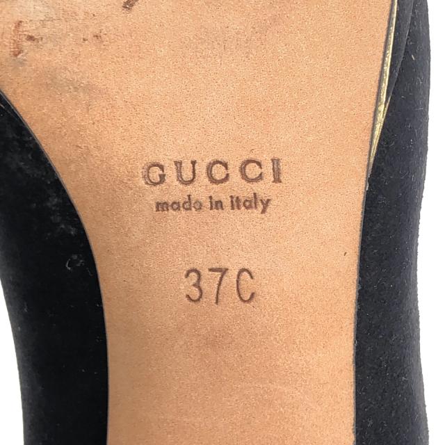 グッチ GUCCI シューズ スエードパンプス パンプス 靴 スウェード レディース ブラック系 163307 【中古】 グッチ GUCCI シューズ スエードパンプス パンプス 靴 スウェード