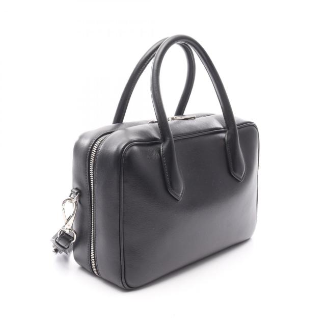 プラダ PRADA バナナプリント ハンドバッグ バッグ レザー レディース ブラック系 / ホワイト系 / ピンク系 1BB010 【中古】 プラダ PRADA バナナプリント ハンドバッグ バッグ レザー レディース