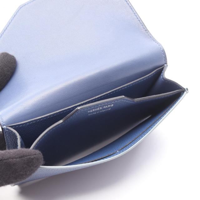 エルメス HERMES パッサンコンパクト 二つ折り財布 財布 カーフ（牛革  