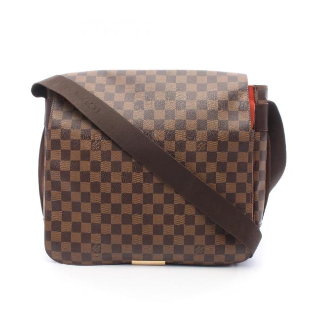 ルイ・ヴィトン LOUIS VUITTON バスティーユ ショルダーバッグ バッグ PVCコーティングキャンバス レザー ダミエ メンズ レディース ブラウン系 N45258 【中古】