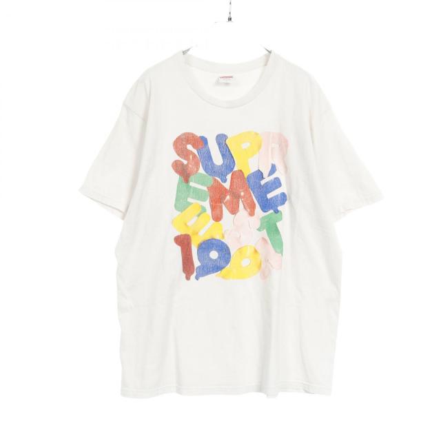 シュプリーム Supreme balloons tee バルーンロゴ カットソー 衣料品 トップス コットン メンズ ホワイト系 / マルチカラー 【中古】